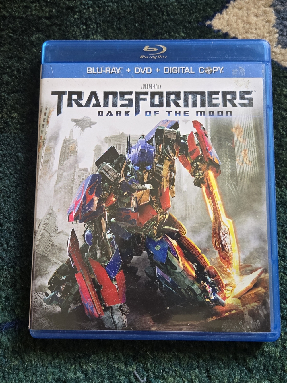 Transformers Dark of the Moon Blu-ray 2011 Paramount Shia LaBeouf Disc + Case